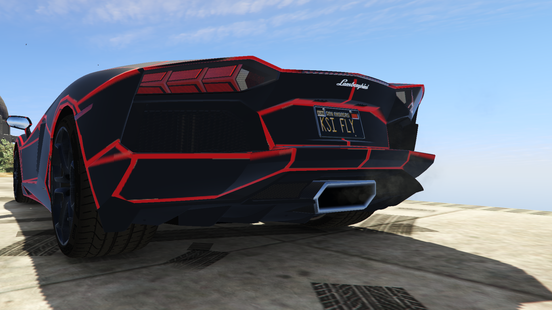 TronStyle Lambo Aventador GTA 5 Mods